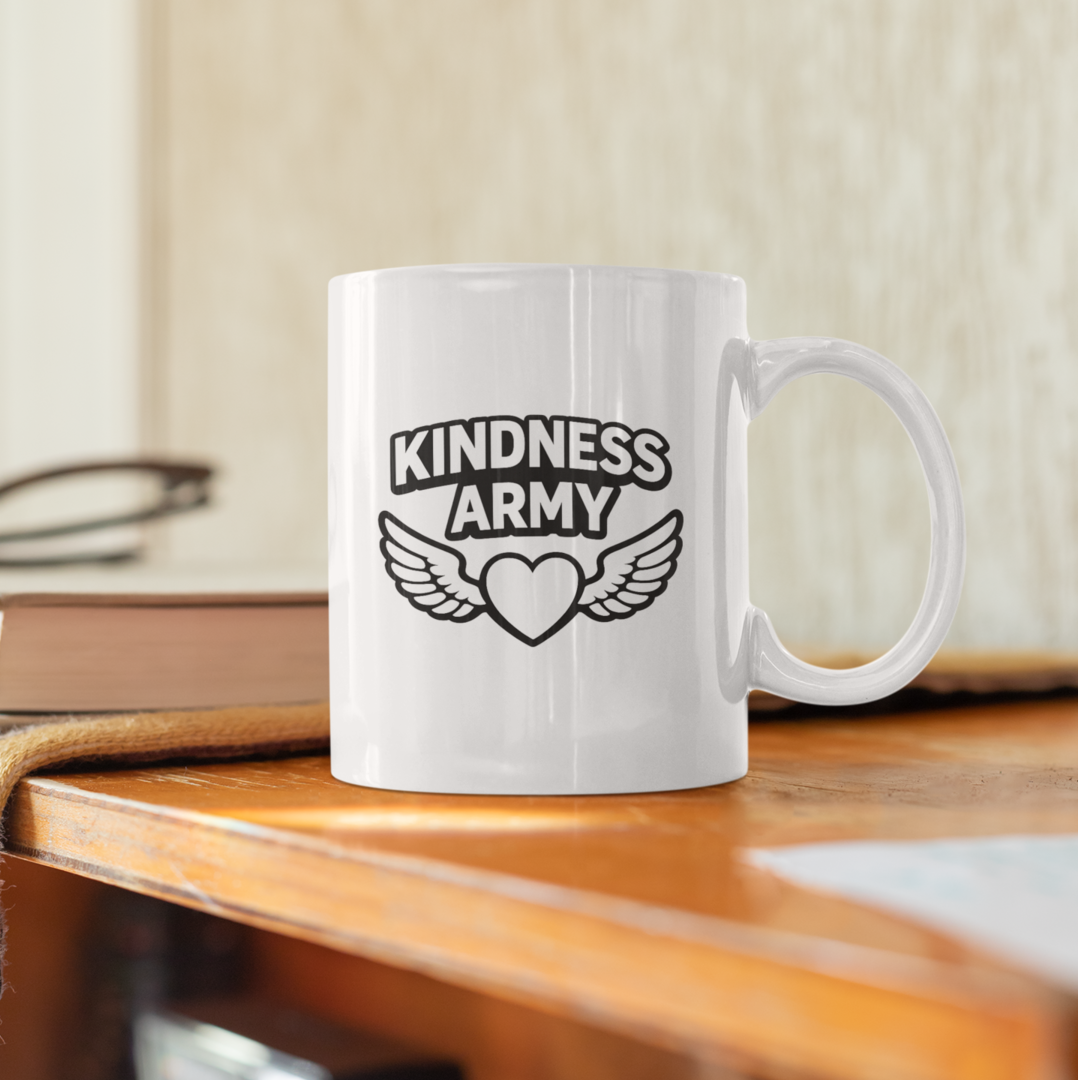 Kindness Army White Mug